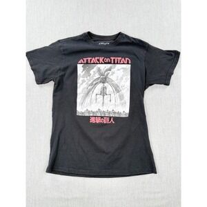 Attack on Titan Founding‎ Titan Rumbling Graphic Tee Black Mens Large L Cotton